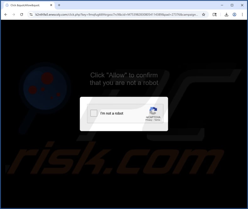 enescoly[.]com pop-up redirects