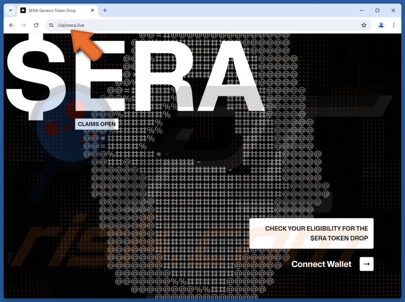 Fake $ERA Airdrop website