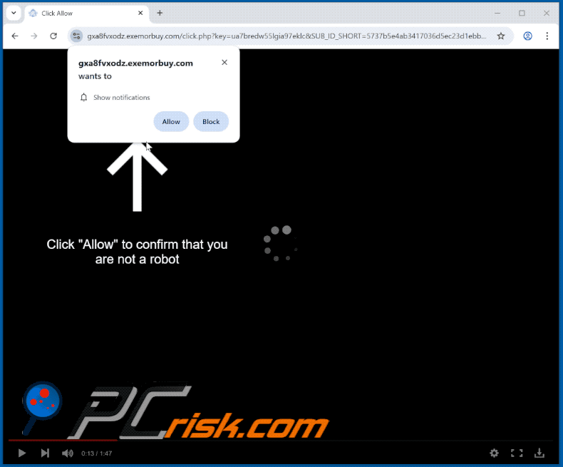 exemorbuy[.]com website appearance (GIF)