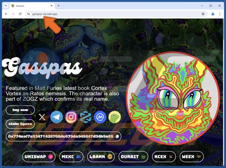 Fake Gasspas (GASS) website