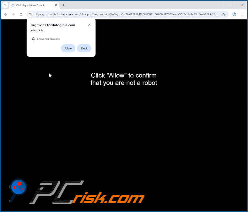 foritatoginia[.]com website appearance (GIF)