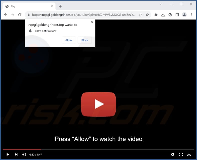 goldengrinder[.]top ads