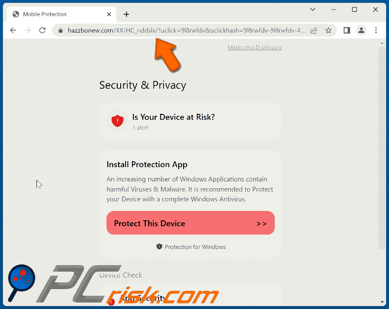hazzbonew[.]com website appearance (GIF)