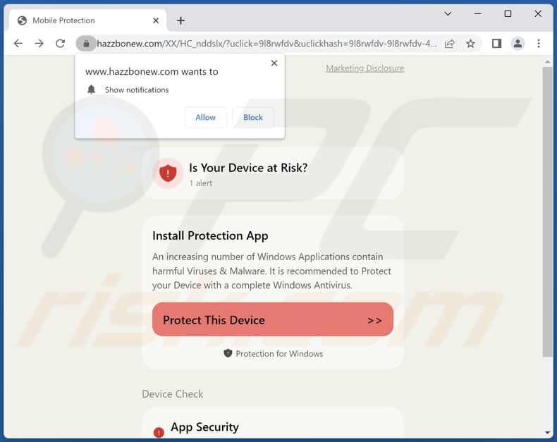 hazzbonew[.]com ads