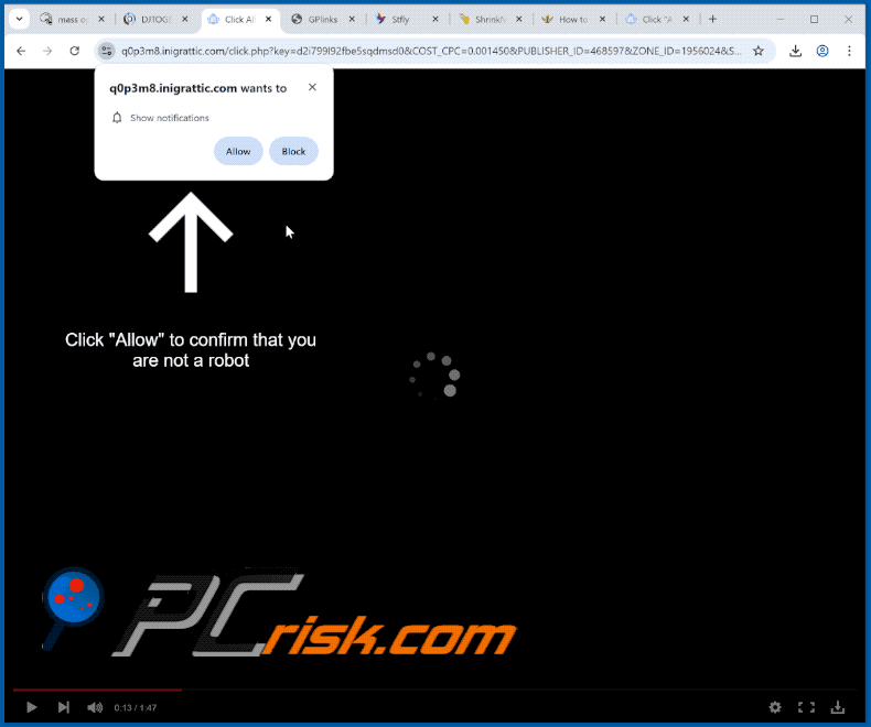 inigrattic[.]com website appearance (GIF)