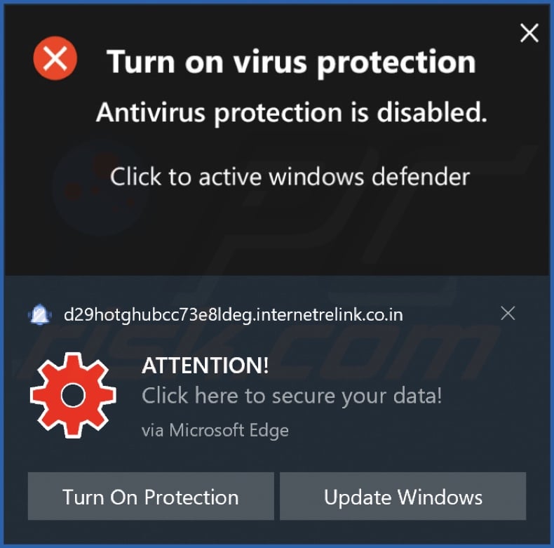 Ad delivered by the internetrelink.co[.]in webpage