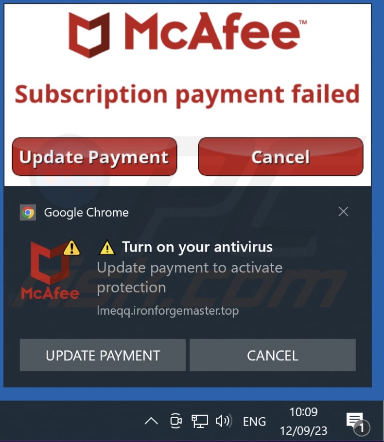 ironforgemaster[.]top notification