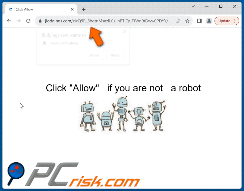 jlodgings[.]com website appearance (GIF)