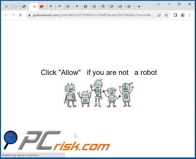 jpadsnetwork[.]com website appearance (GIF)