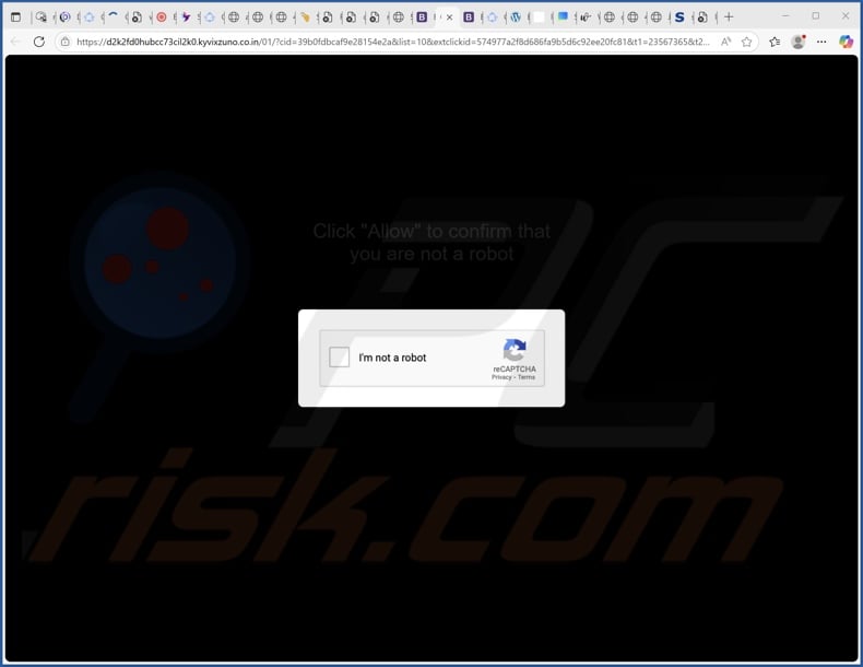 kyvixzuno.co[.]in pop-up redirects