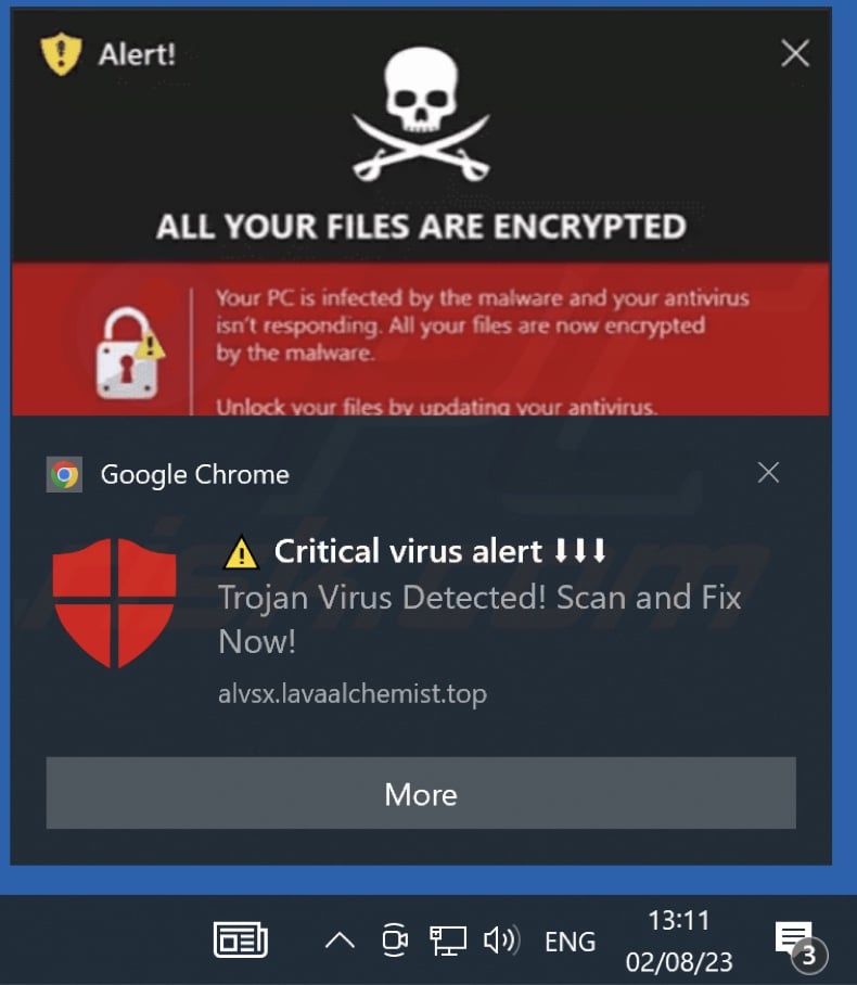 Ad delivered by the lavaalchemist[.]top webpage