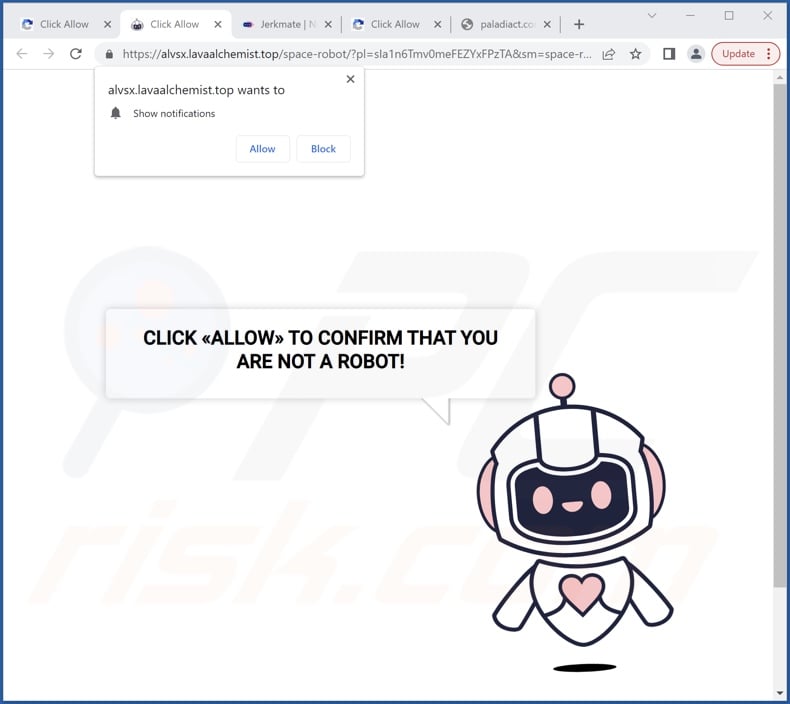lavaalchemist[.]top pop-up redirects