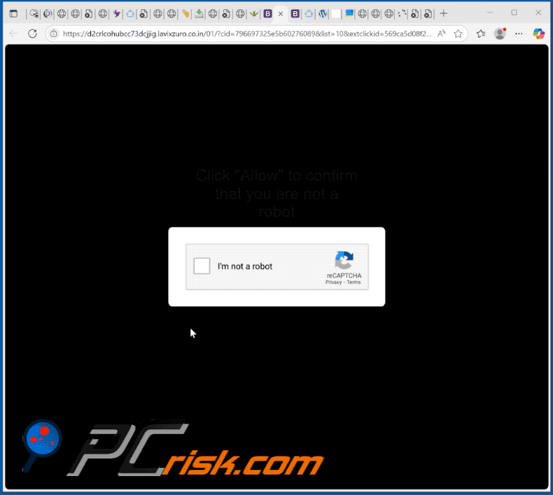 lavixzuro.co[.]in website appearance (GIF)