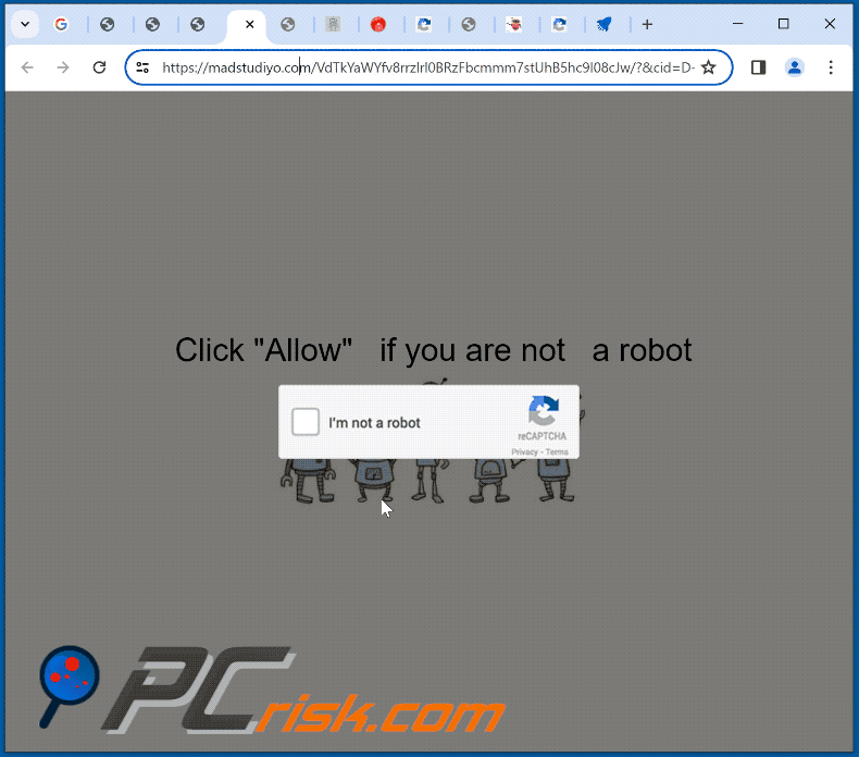 madstudiyo[.]com website appearance (GIF)
