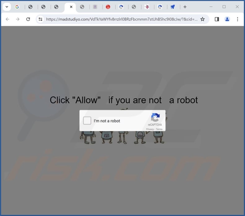 madstudiyo[.]com pop-up redirects