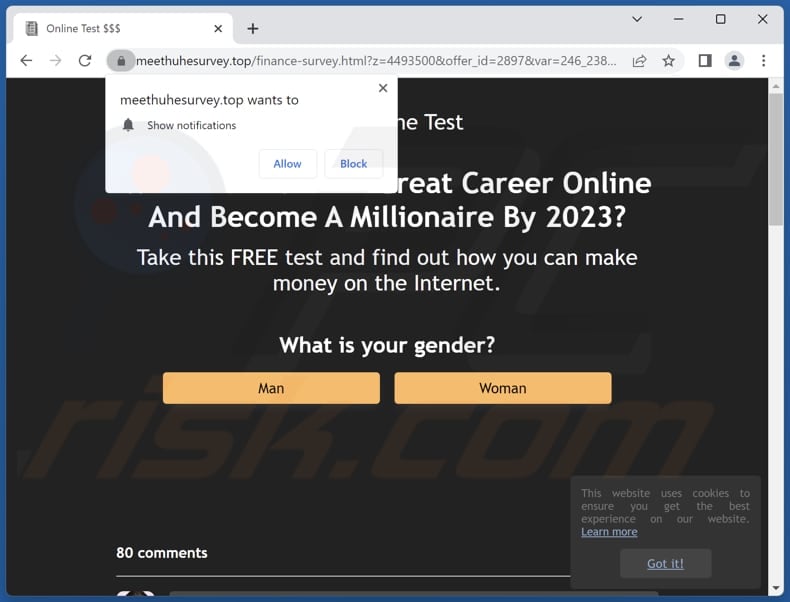 meethuhesurvey[.]top ads