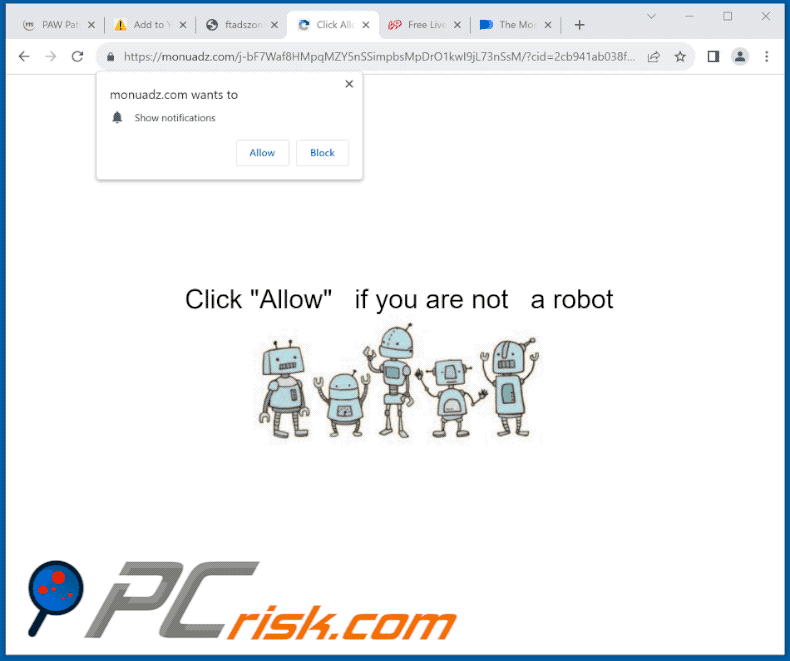 monuadz[.]com website appearance (GIF)