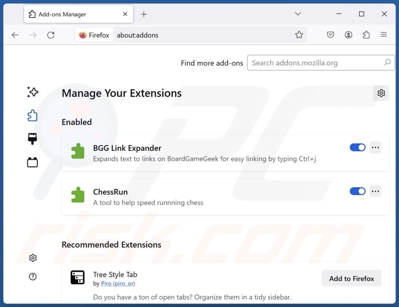 Removing search-redirect.com related Mozilla Firefox extensions
