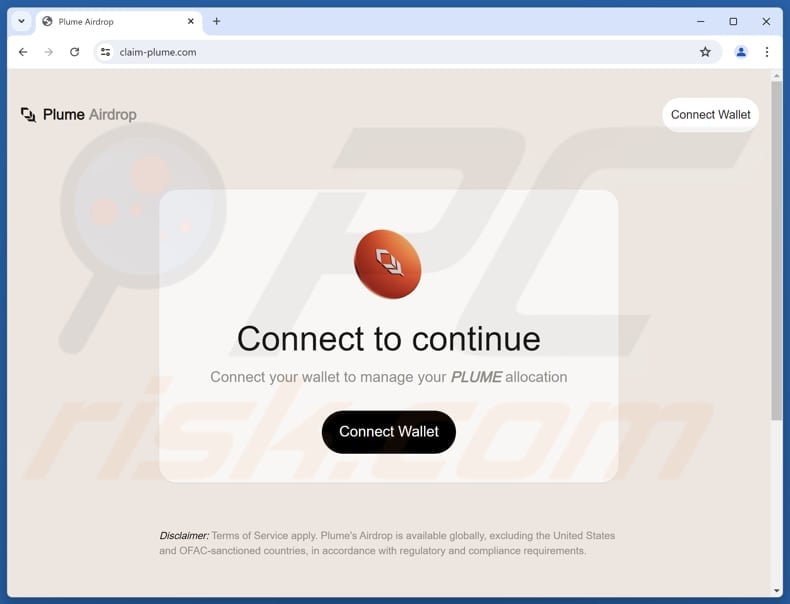 Plume Airdrop scam