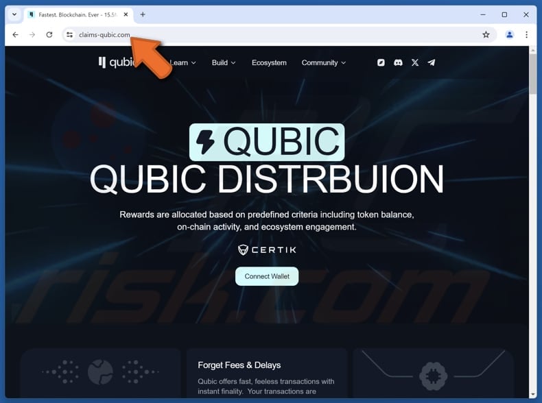 Qubic Distribution scam