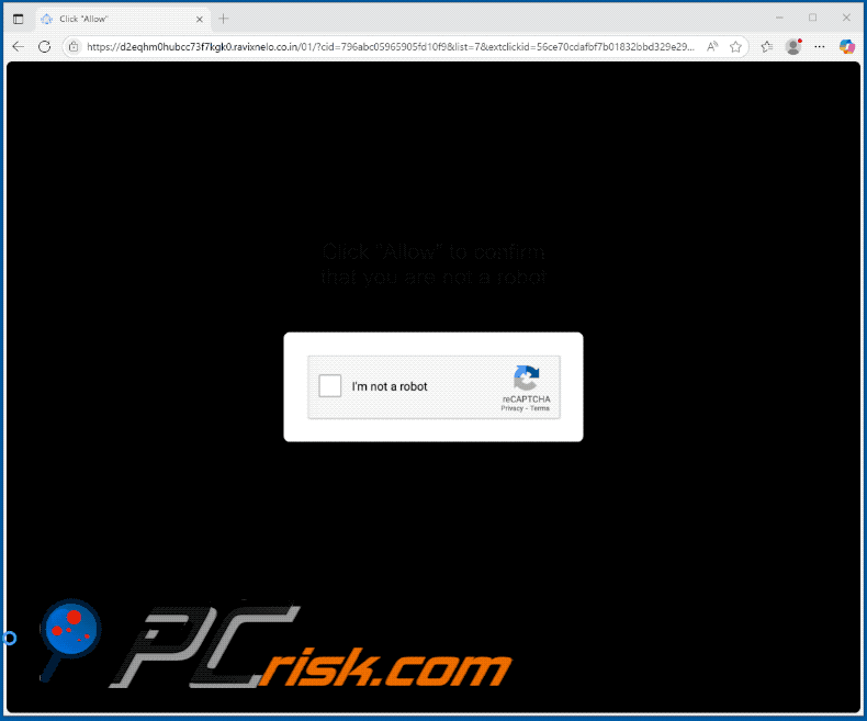 ravixnelo.co[.]in website appearance (GIF)