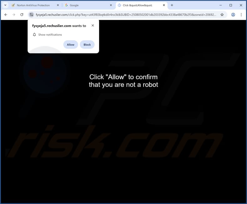 rechuslier[.]com ads