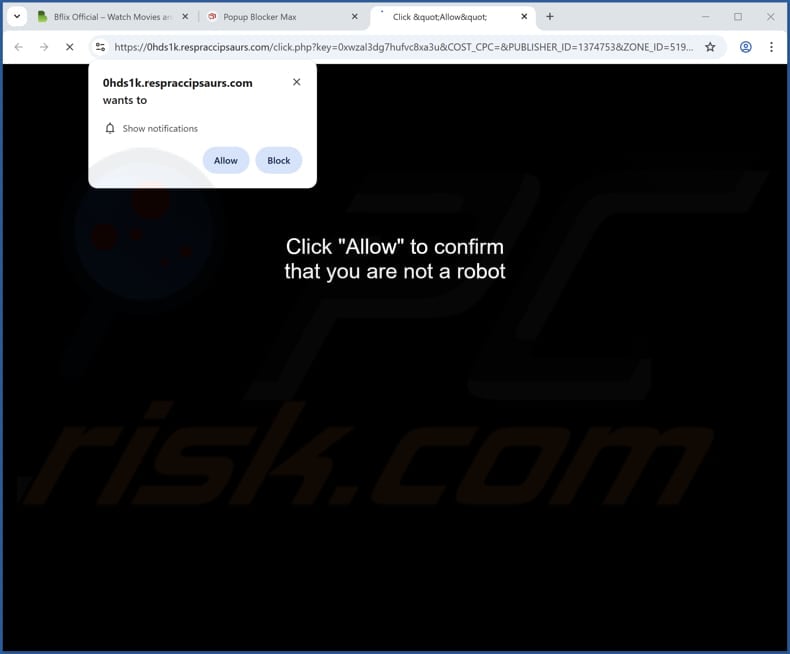 respraccipsaurs[.]com ads