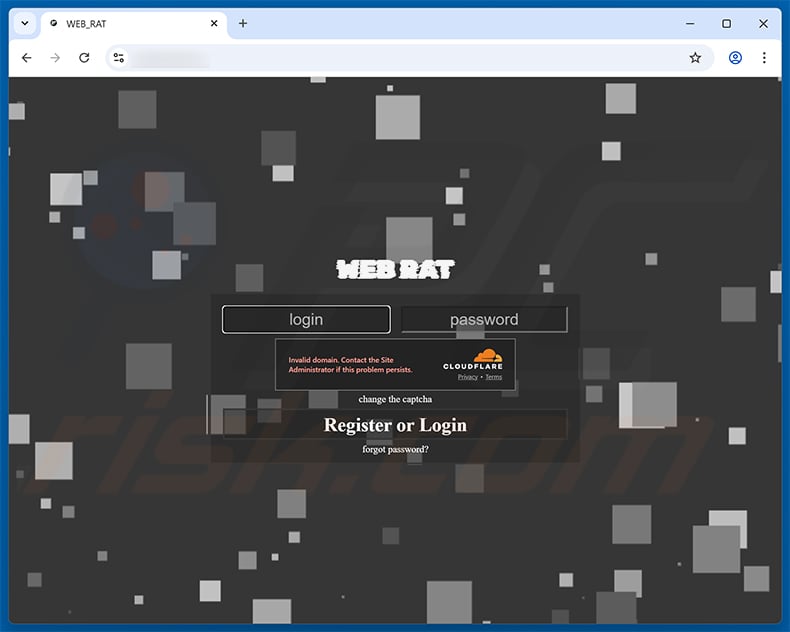 Salat stealer admin panel login page