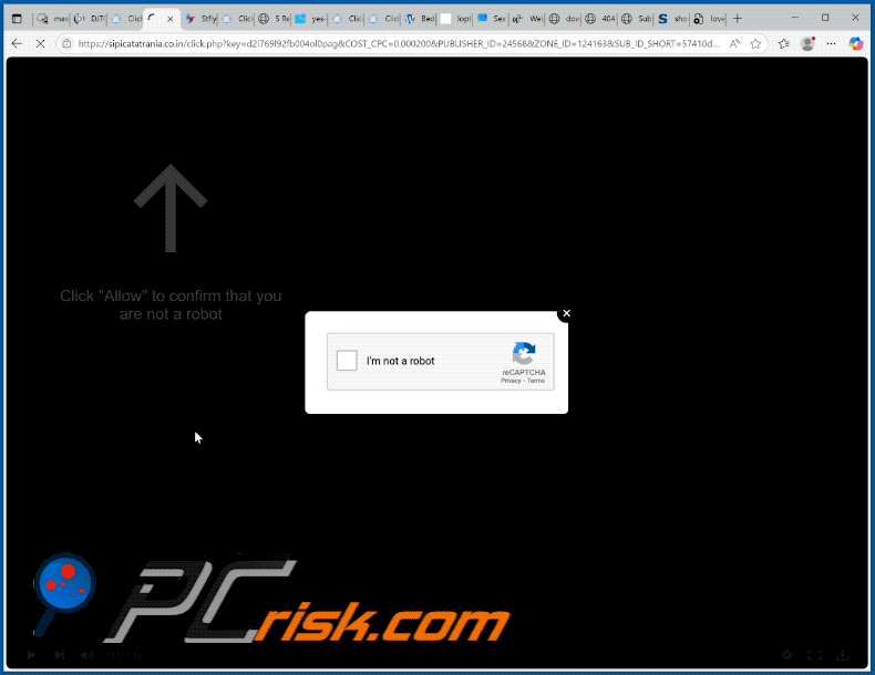 sipicatatrania.co[.]in website appearance (GIF)