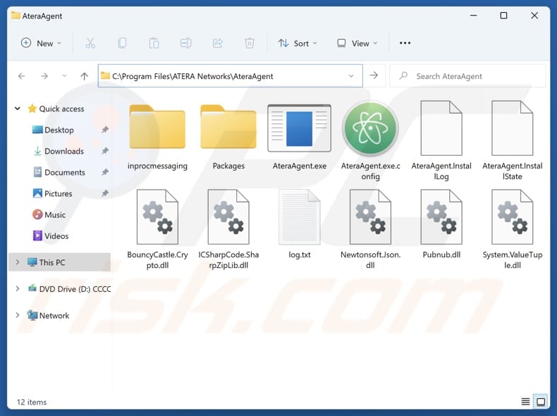 Social Security Account Update Email Scam installation folder