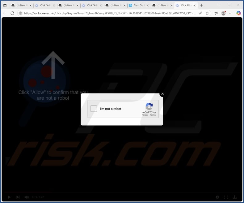 souloquess.co[.]in pop-up redirects