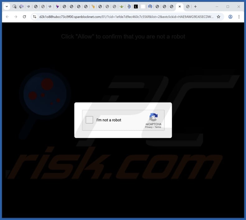 spanblocknet[.]com pop-up redirects
