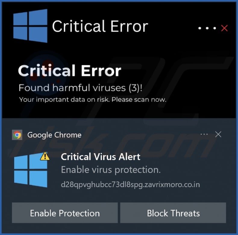 Ad delivered by the zavrixmoro.co[.]in webpage