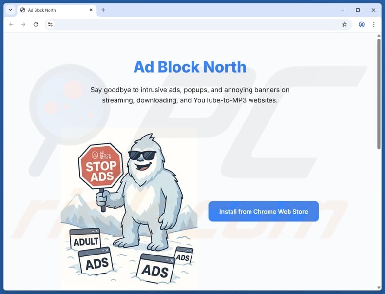 Ad Block North adware official site