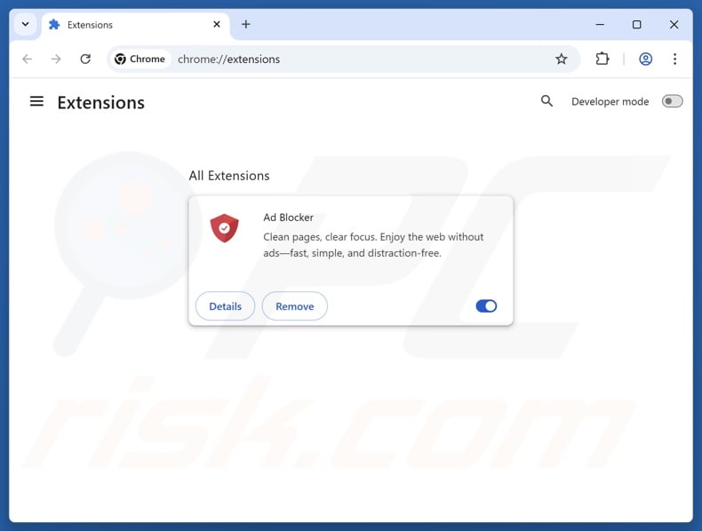 Removing unwanted ads from Google Chrome step 2