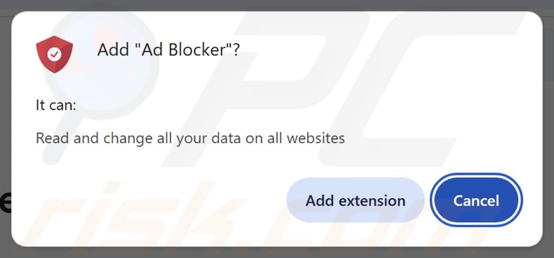 Ad Blocker asking for various permissions