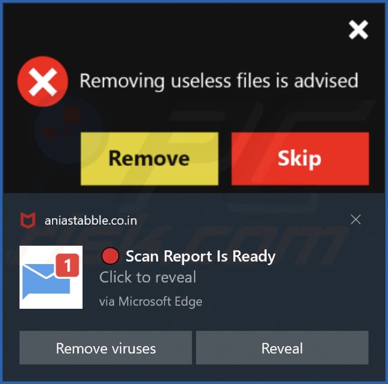 Ad delivered by the aniastabble.co[.]in webpage
