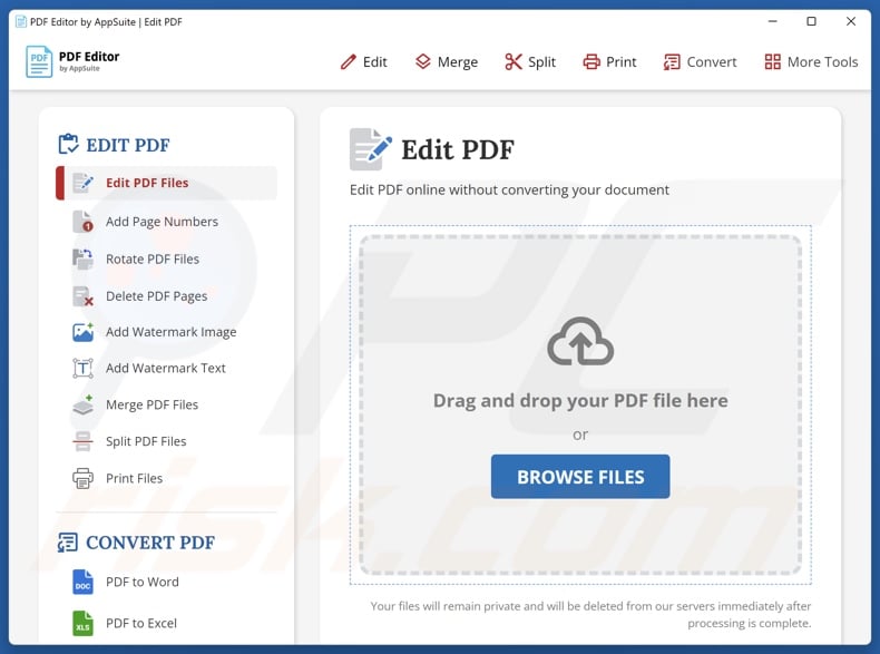 PDF Editor By AppSuite appearance