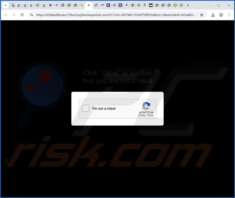 blockspanlink[.]com pop-up redirects