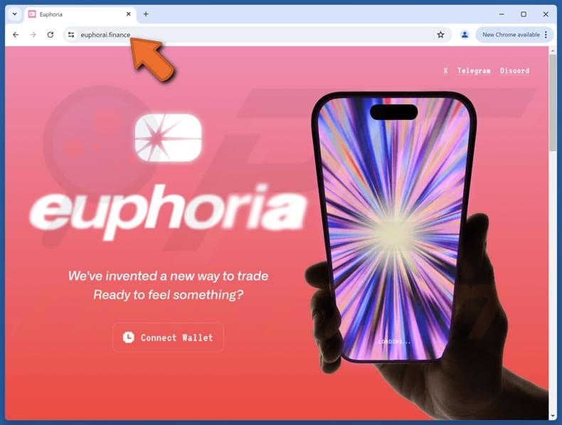 Fake Euphoria Trading Website scam