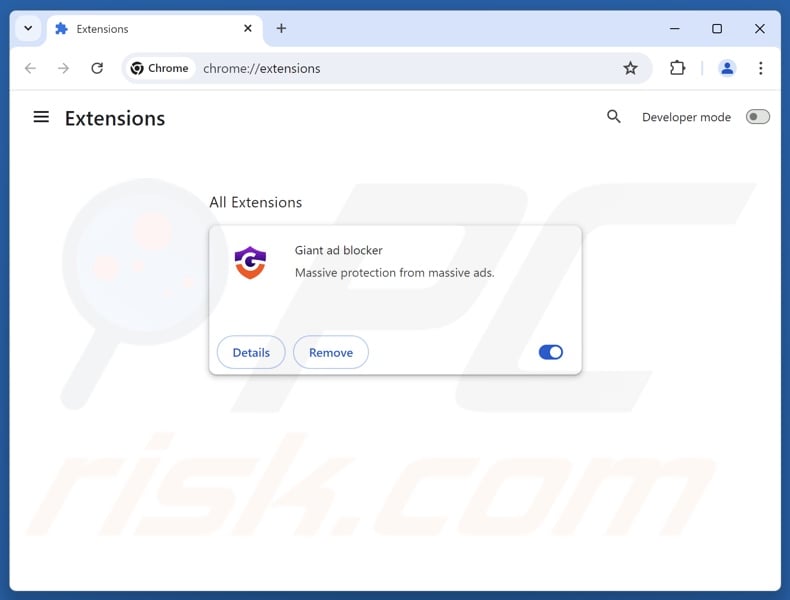 Removing unwanted ads from Google Chrome step 2