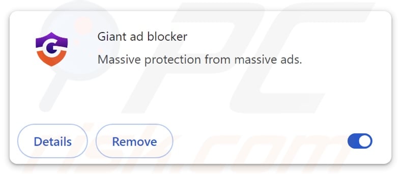 Giant ad blocker adware