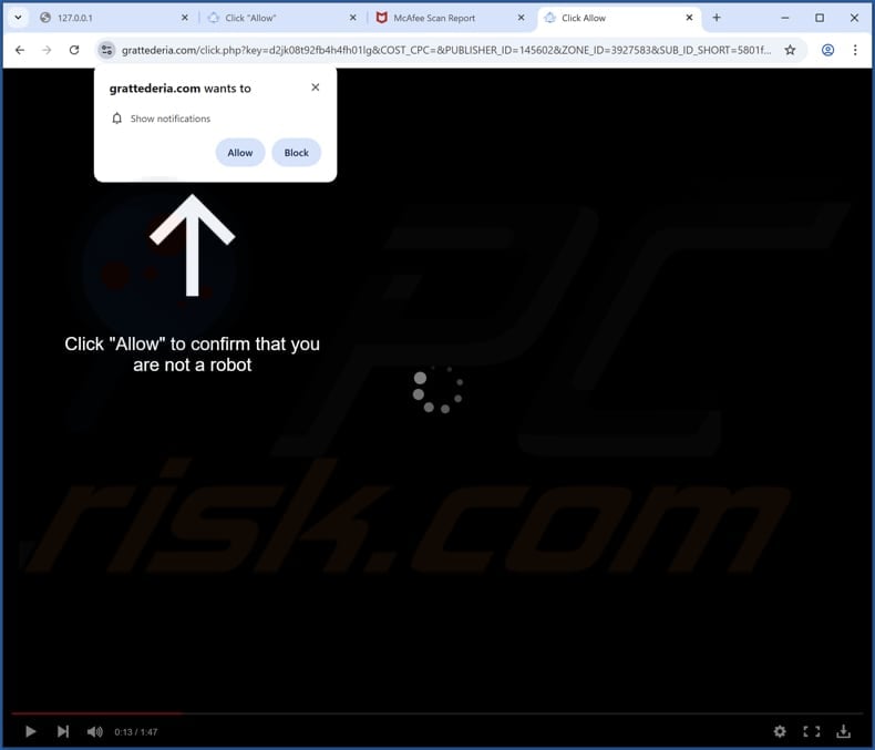 grattederia[.]com ads