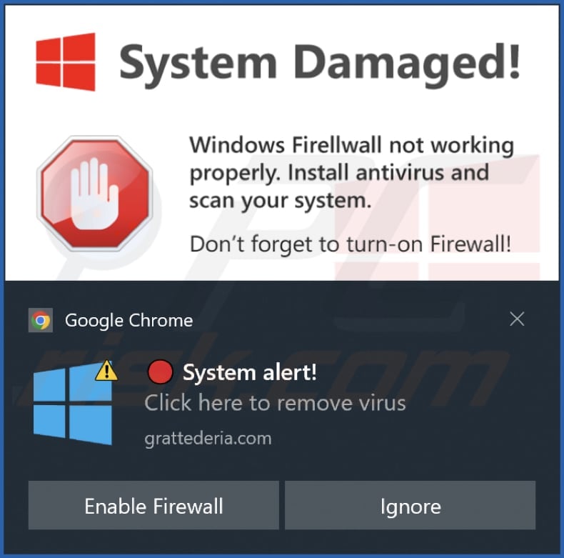 grattederia[.]com notification