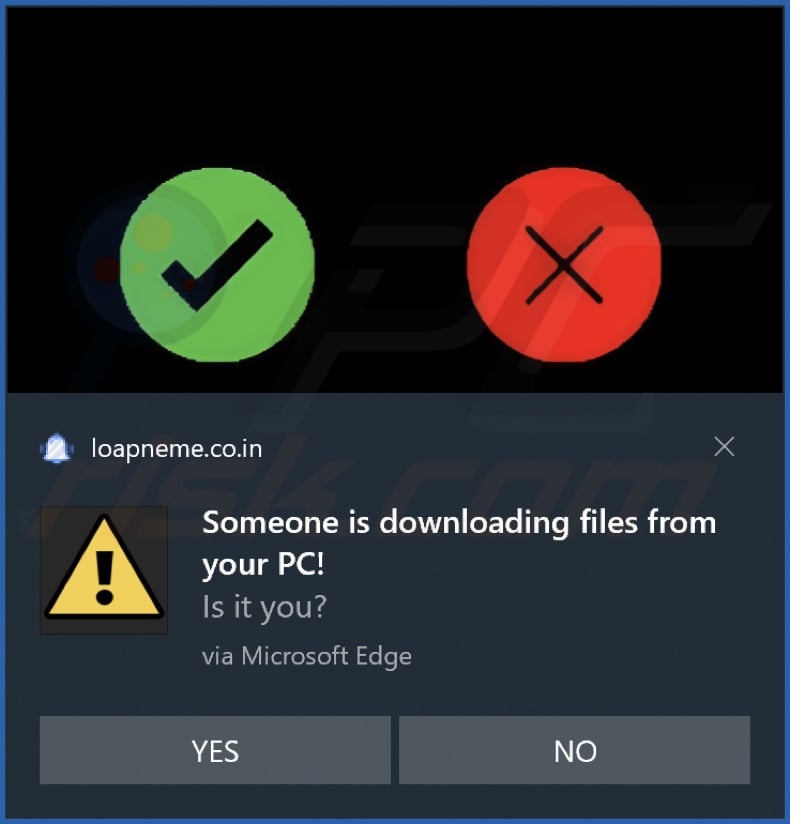 Ad delivered by the loapneme.co[.]in webpage