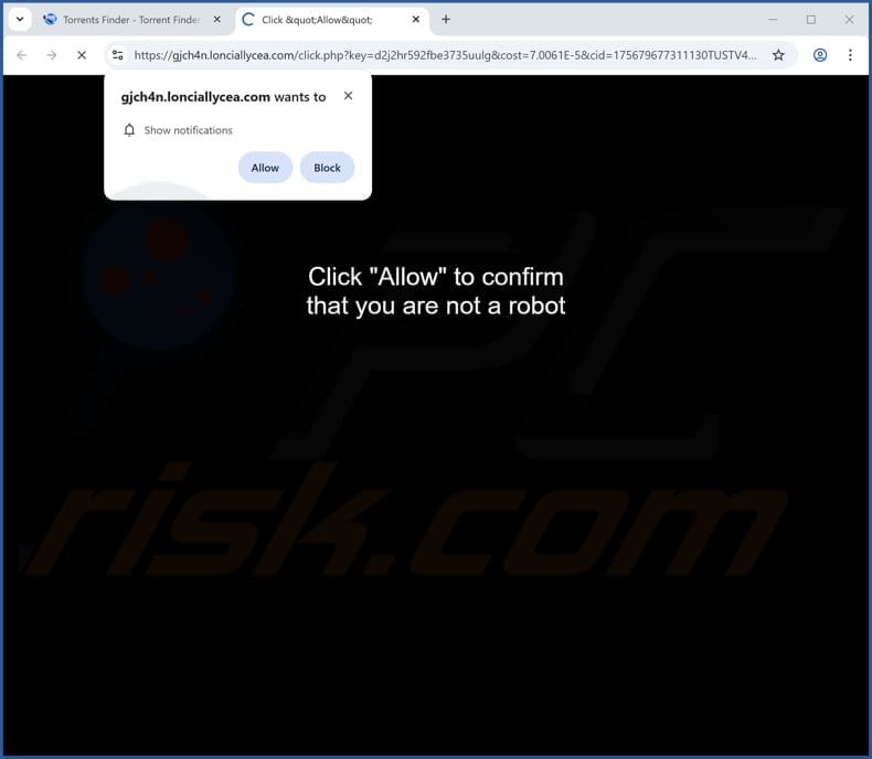 lonciallycea[.]com ads