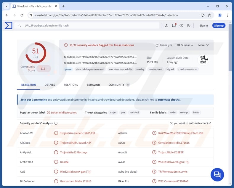 MostereRAT malware