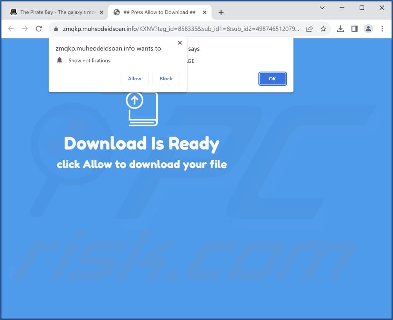 muheodeidsoan[.]info pop-up redirects
