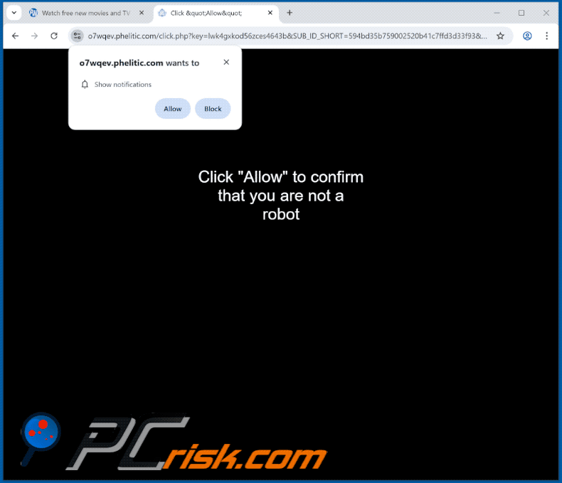 phelitic[.]com website appearance (GIF)