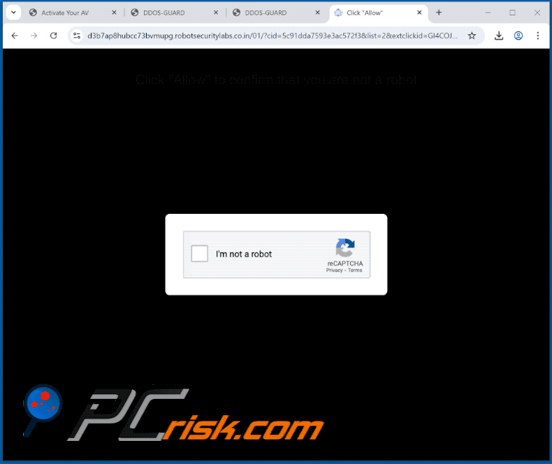 robotsecuritylabs.co[.]in website appearance (GIF)